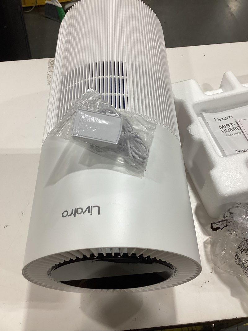 Condition photo showing Good Condition for 8l evaporative humidifier for large rooms up to 1000 ft²- baby elderly& pet safe cool evaporation, 900ml/h output, uv disinfection, easy top fill,ultraquiet 28db, smart ai humidity control upgraded 8lwhite