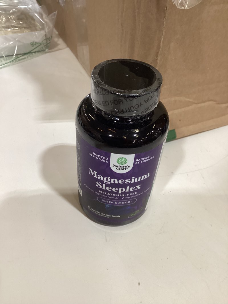 Condition photo showing New/Like New for high absorption magnesium sleep supplement - rest support magtein magnesium l-threonate and apigenin theanine for sleep and rest for women & men - mg l-threonate melatonin free sleeping aid - 90 ct 90 count (pack of 1)