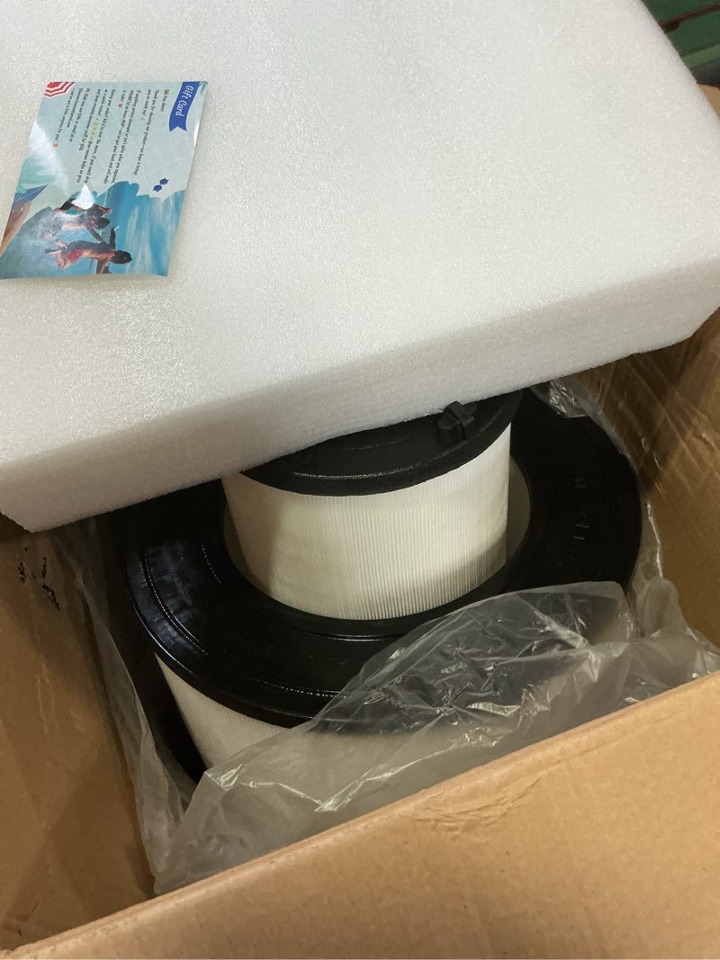 Condition photo showing Good Condition for zotee pool filters cartridge inner and outer set replaces sta-rite 25021-0200s & 25022-0201s system 3 s7m120,300sq.ft (black)
