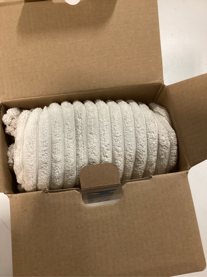 Condition photo showing As Is for MIULEE Boho Farmhouse Neutral Cream Throw Pillow Covers 18x18 Inch Set of 4 Mordern Nordic Cushion Covers Soft Corduroy Spring Home Decor for Couch Bed Sofa Living Room 18" x 18" (Pack of 4) Cream