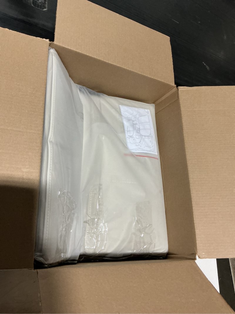 Condition photo showing Good Condition for taikoo back seat protector,preventing the impact of children stepping on the seat backrest,beautiful appearance and easy to clean,black (cream white -2 pcs)