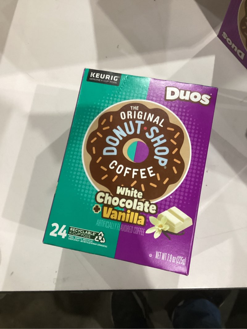 Condition photo showing New/Like New for The Original Donut Shop - White Chocolate Vanilla -Cup Pods 24ct