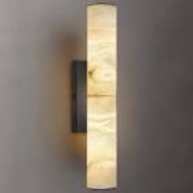 kvtinmty 12 inch alabaster wall sconces, natural spanish alabaster sconce wall lighting modern strip