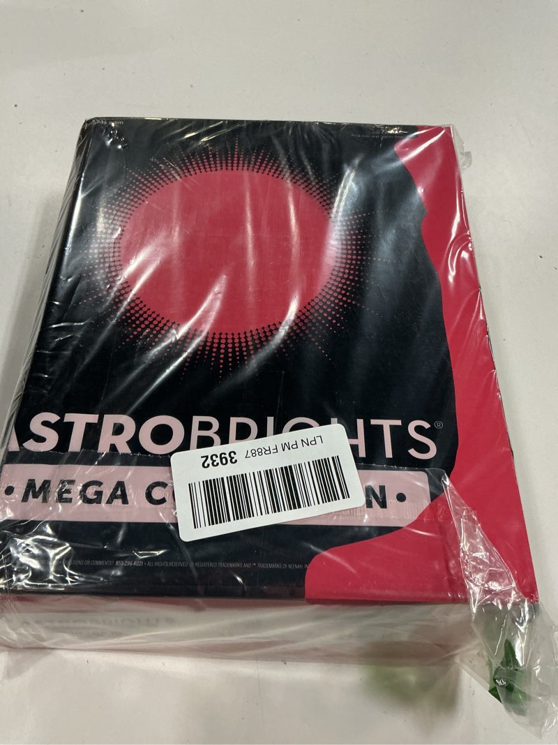 Condition photo showing New/Like New for Astrobrights Mega Collection, Colored Cardstock, Ultra Red, 320 Sheets, 65 lb/176 gsm, 8.5" x 11" - MORE SHEETS! (91682) Cardstock 1 Ream
