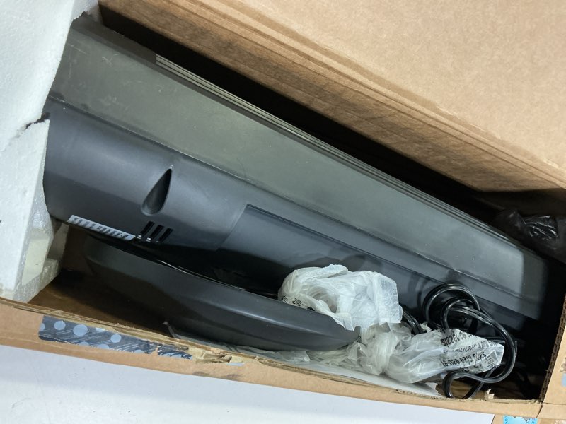 Condition photo showing Good Condition for amazon basics 28" 60-degree oscillating tower fan for bedroom, living room, office, with 3 speeds, intuitive mechanical control, black, 35w, 27.8"h x 9.4"d x 9.4"w 28" - mechanical control