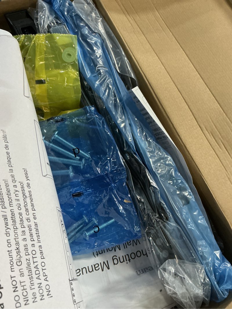 Condition photo showing Good Condition for Mounting Dream TV Wall Mount for Most 37-75 Inch TVs, Universal Tilt TV Mount Fit 16", 18", 24" Stud with Loading Capacity 132lbs, Max Vesa 600 x 400mm, Low Profile Flat Wall Mount TV Bracket Black