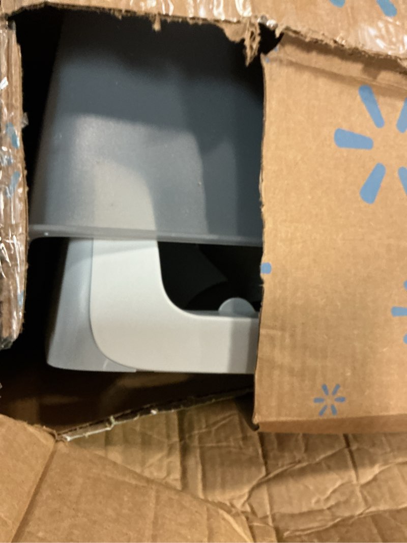 Condition photo showing As Is for purina tidy cats breeze covered cat litter box system kit with pellet cat litter, hooded litter box, and litter box pads
