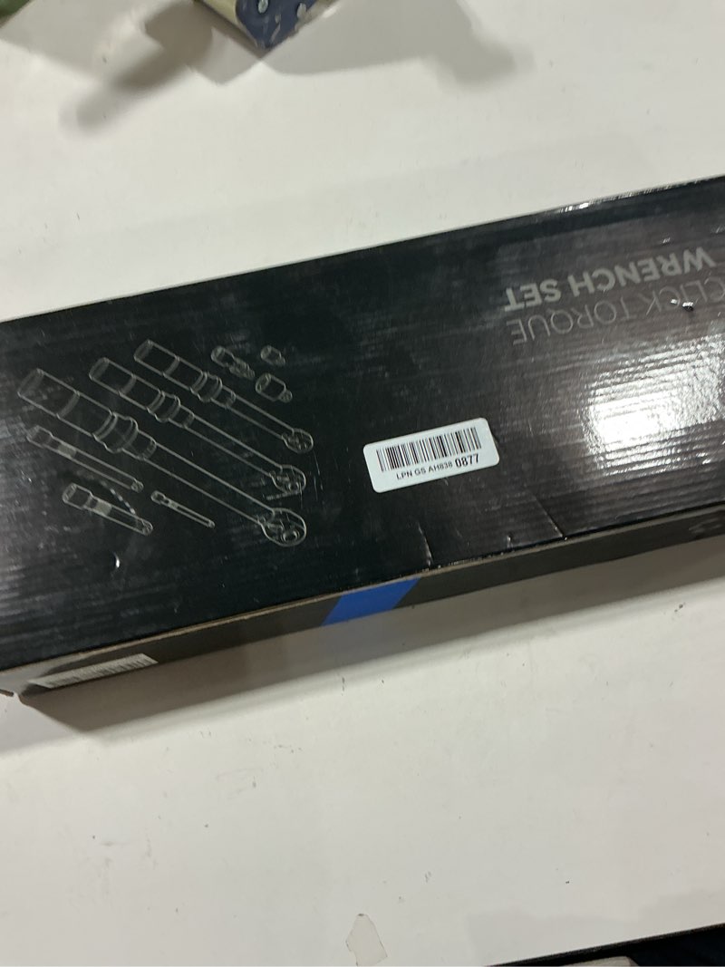 Condition photo showing Good Condition for disen 9pcs click torque wrench set 1/4" 3/8" 1/2" drive 20-220 in.lb, 5-45 ft.lb, 10-170 ft.lb with 6 adapters, ±3% accuracy, 72-tooth, dual scale, storage case for bike, motorcycle, car, truck repair 9 pcs set (normal torque)