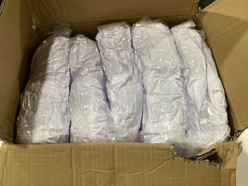 Condition photo showing Good Condition for Spandex Folding Chair Covers - 100 PCS Outdoor Wedding Chair Cover Stretchy Slipcovers for Birthday Party Banquet Event(White) 100 PCS White Folding Chair, SIMILAR TO STOCK PHOTOS
