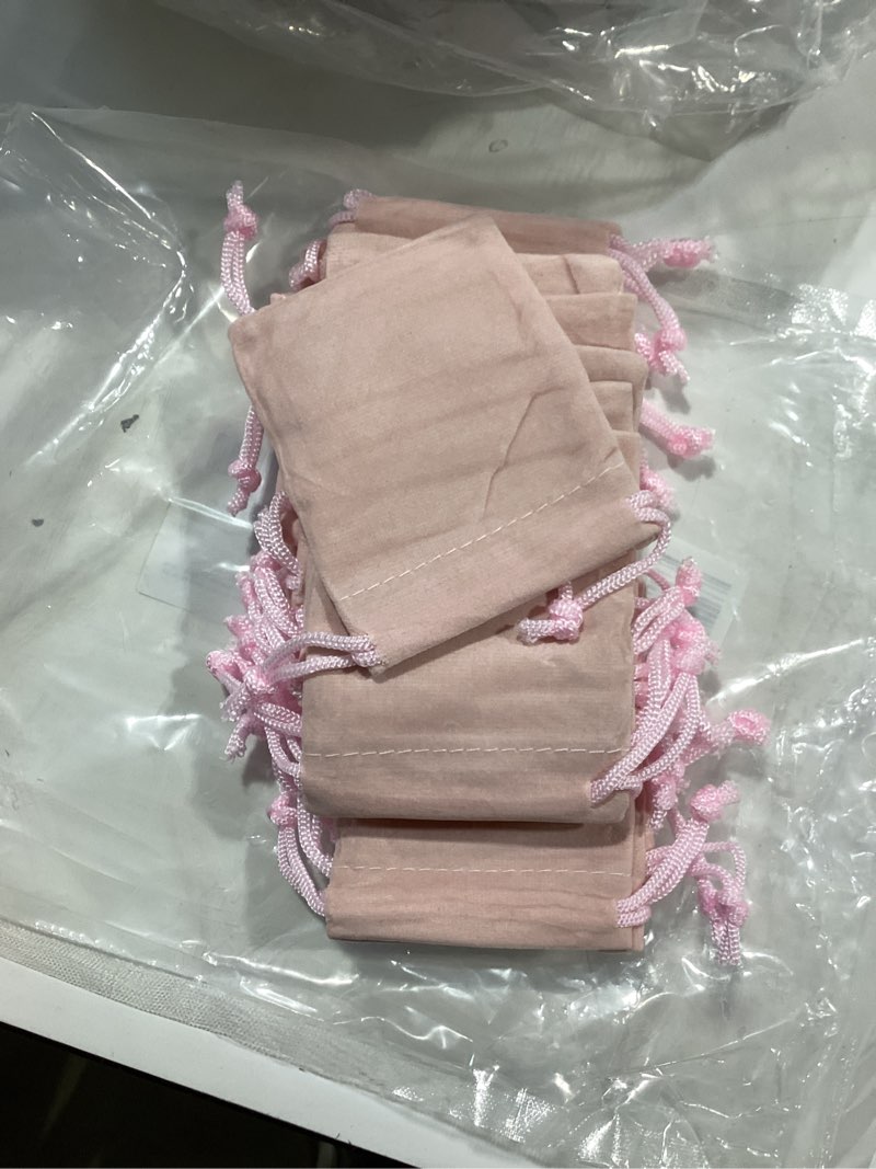 Condition photo showing Good Condition for g2plus pink velvet jewelry pouches, 20pcs small velvet gift bags with drawstring, christmas gift bags for wedding favors, candy bags, party favors (2.75''x3.54'') pink 2.8''x3.5''