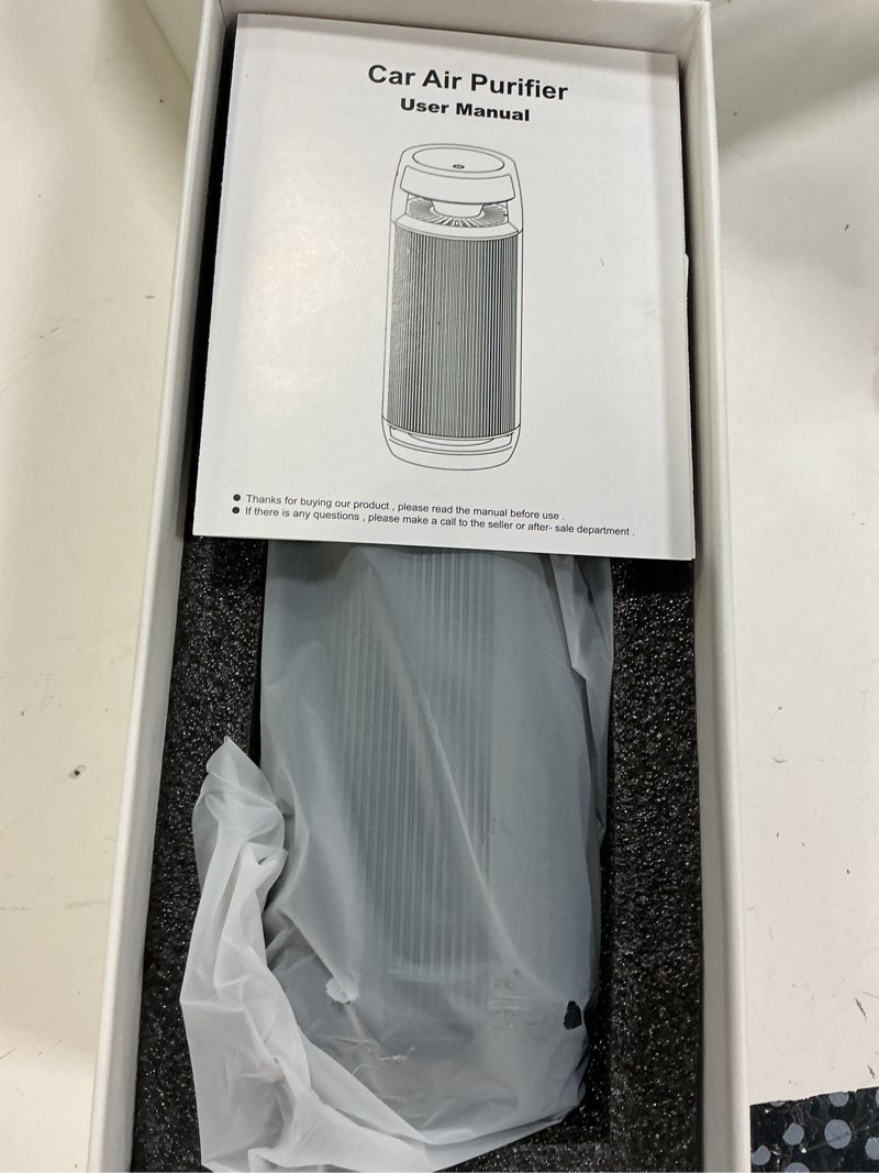Condition photo showing New/Like New for mini car air purifier, portable ionic air purifier for travel desk