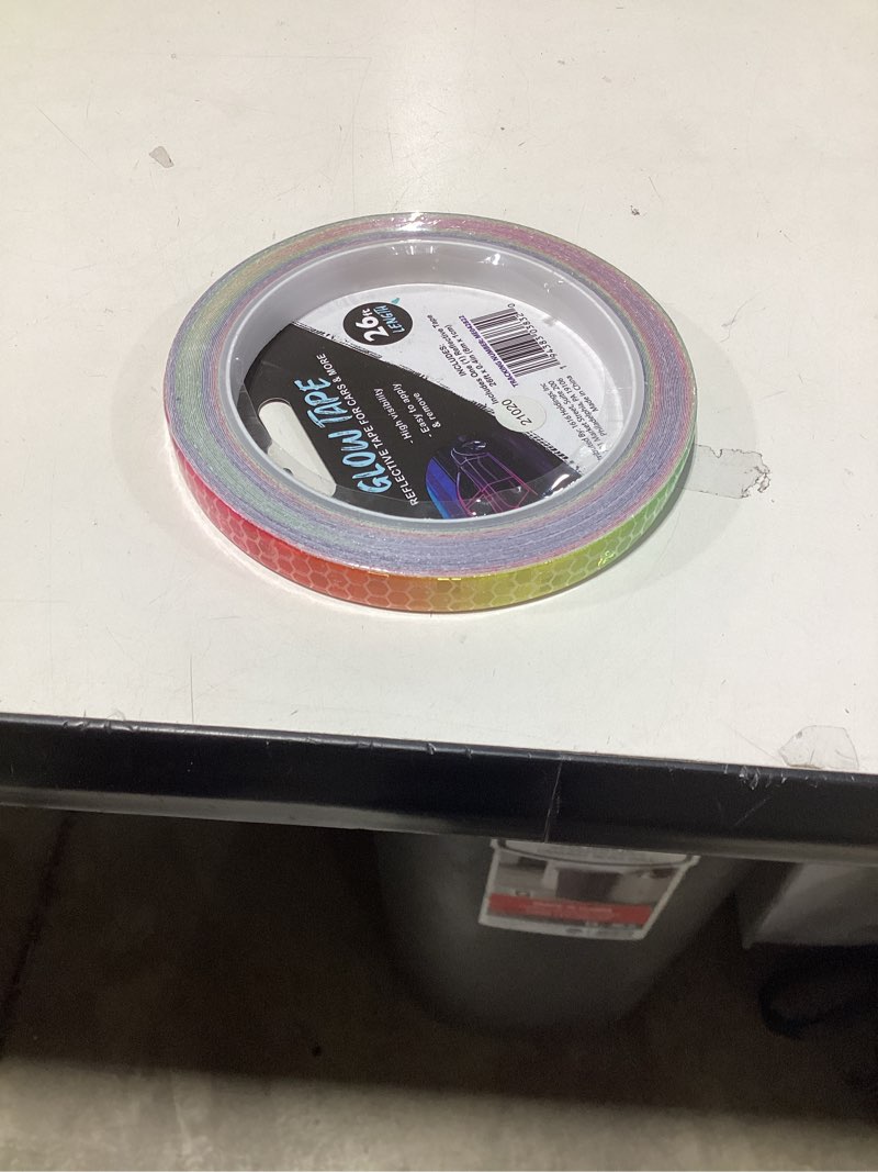Condition photo showing New/Like New for tomall 32.8ft glow in the dark tape stickers night safety luminous decals accessories diy for car truck bike motorcycle safety exit sign stairs walls |32.8ft x 0.59inch|