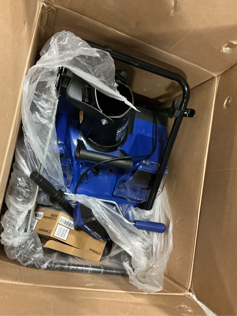 Condition photo showing Good Condition for Westinghouse WSnow18 48V Cordless Snow Blower 18 Inch Kit, Steel Auger, LED Light, 1200W Brushless Motor, 25ft Throwing Distance, Plows 650lbs/min, Compatible with Snow Joe Batteries 18 Inch with Battery/Charger
