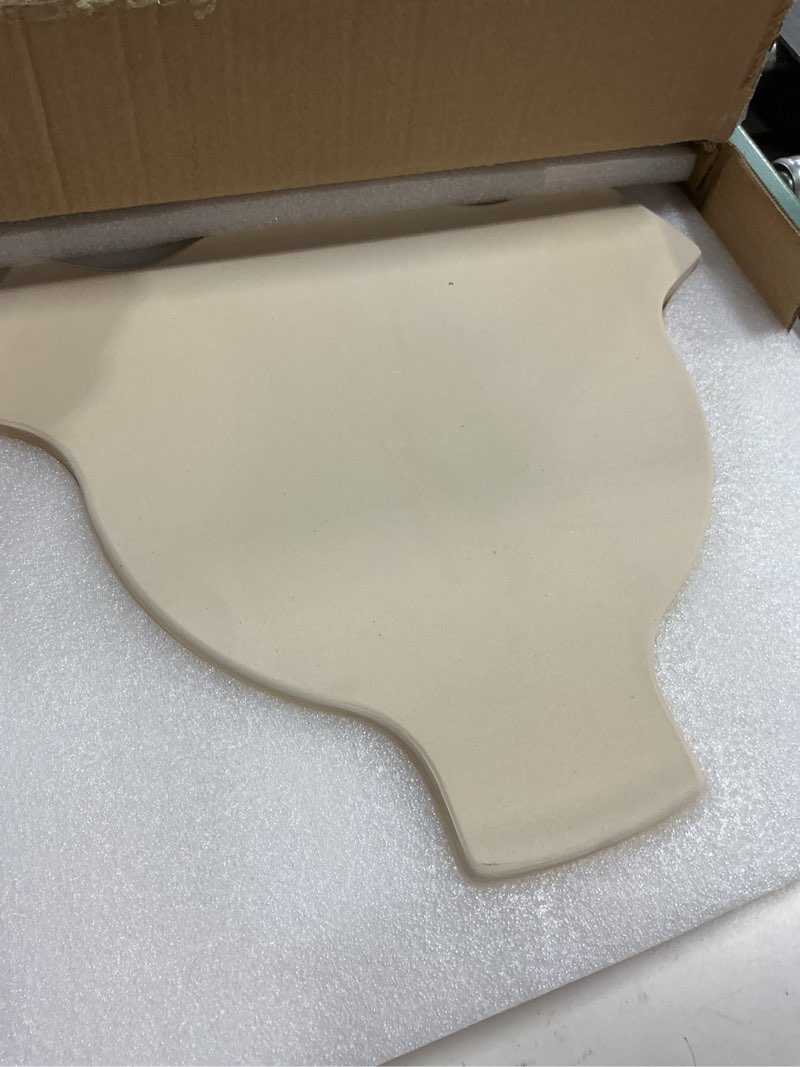 Condition photo showing New/Like New for hongso 18" ceramic heat deflector conveggtor pizza stone accessories for 18" large big green egg grill, kamado grills, char-griller akorn kamado, indirect plate setter with 3 legs ceramic 18" with legs
