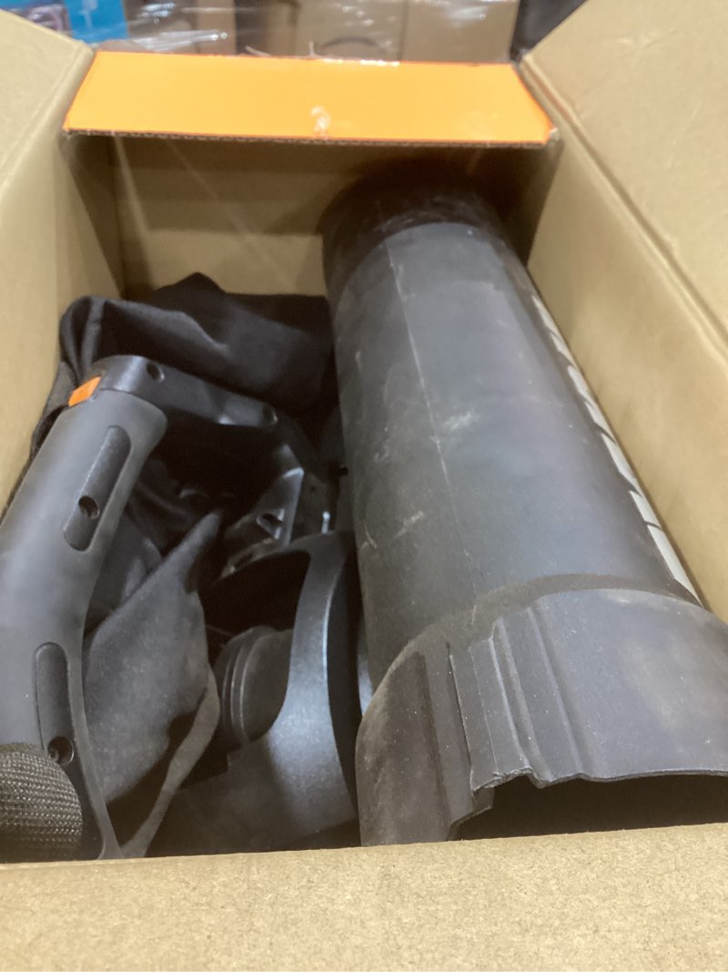Condition photo showing As Is for worx trivac 3 in 1 electric leaf blower for lawn care, leaf vacuum with 600 cfm, leaf mulcher with metal impeller, wg512 600cfm blower/vac/mulcher