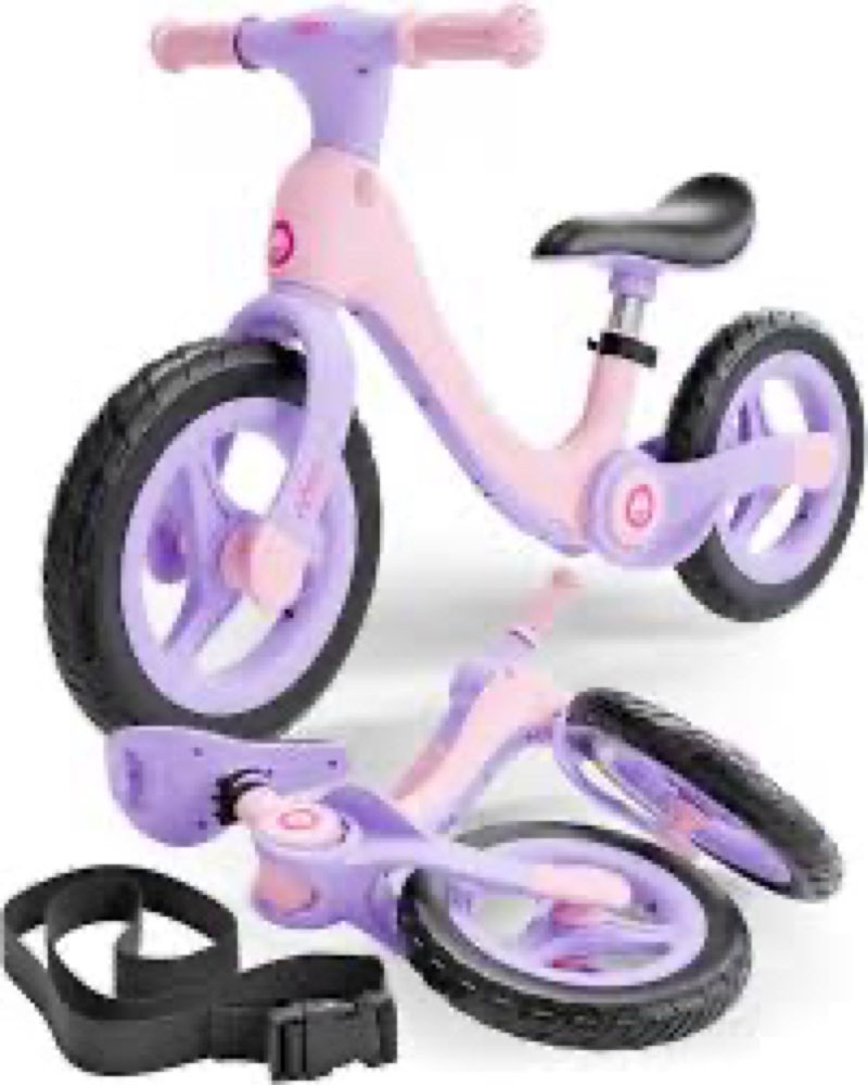 Rideo Folding Kids Balance Bike | Safety First 12" Toddler Bike for Boys & Girls