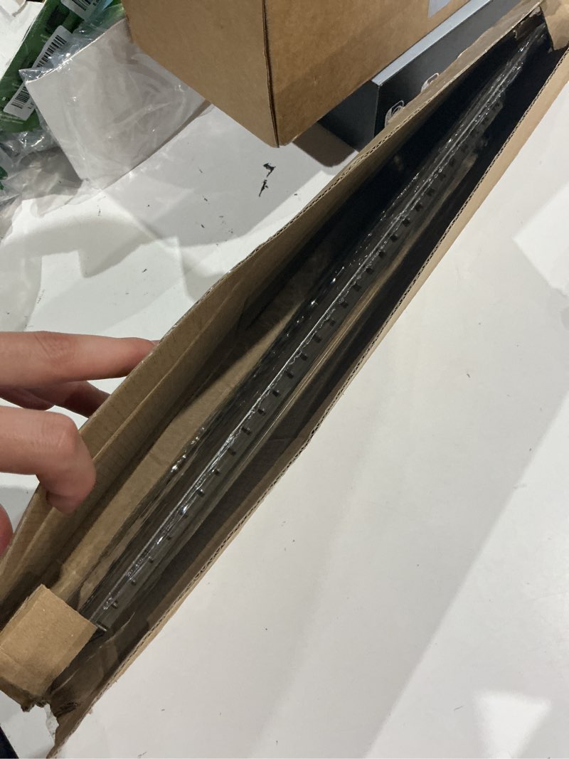 Condition photo showing As Is for hvac premium 4" x 16" or 16" x 4" heavy duty walkable floor grille - fixed blades air grille - brown [outer dimensions: 5.75 x 17.75] 4 x 16