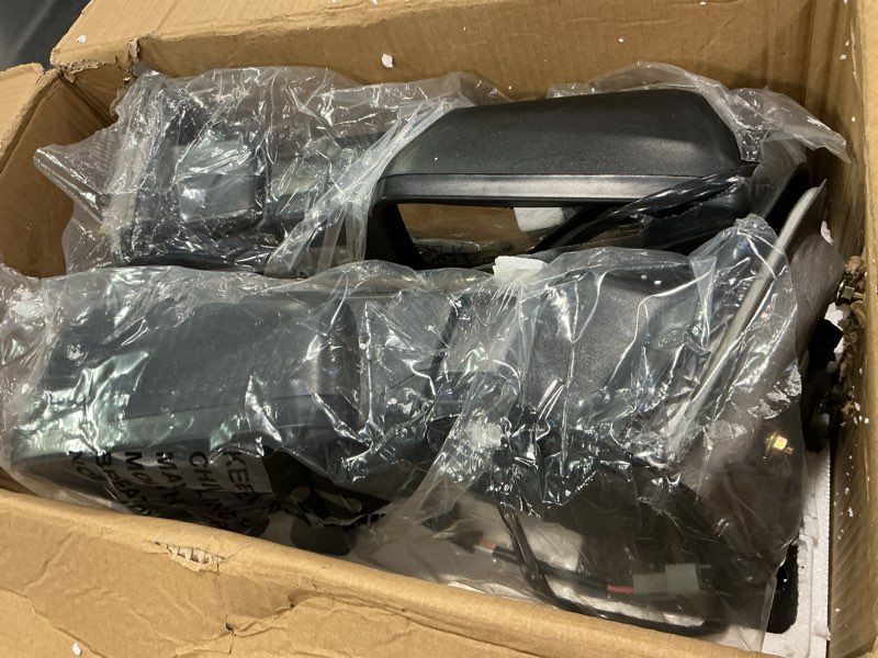 Condition photo showing As Is for BOOLEE Tow Mirrors fit for 1999-2016 Ford F250 F350 F450 F550 Super Duty Smoke Turn Signal Light Pow