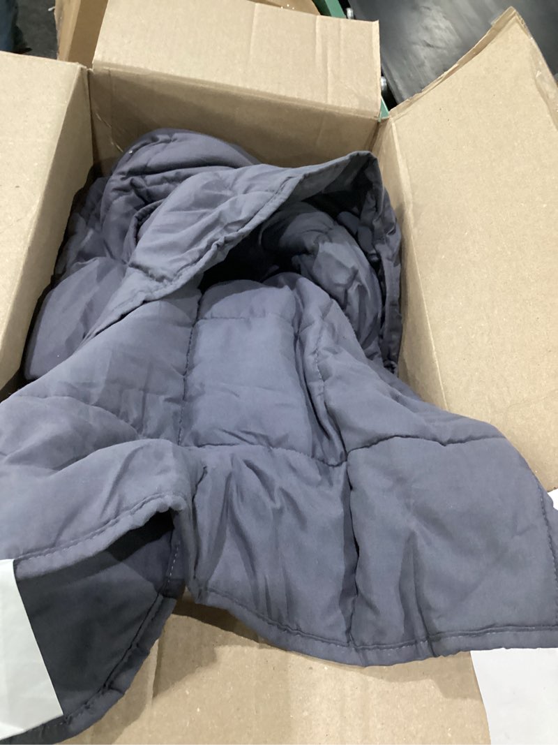 Condition photo showing Good Condition for yescool king size weighted blanket for adults (20 lbs, 80” x 87”, grey) cooling heavy blanket for sleeping perfect for 190-210 lbs, breathable blanket for adults & couple all season, machine washable grey 80x87-20 lbs