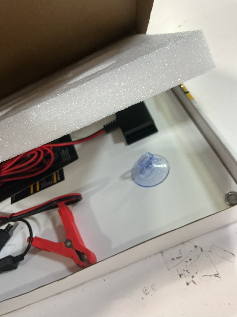 Condition photo showing Good Condition for ECO-WORTHY 10W Upgraded Solar Car Battery Charger Maintainer 12V Waterproof Quick-Stand Support Solar Trickle Charger for Car Truck Boat Lawn Mower RV Trailer Tractor ATV Utility Vehicle Battery Upgraded 10W