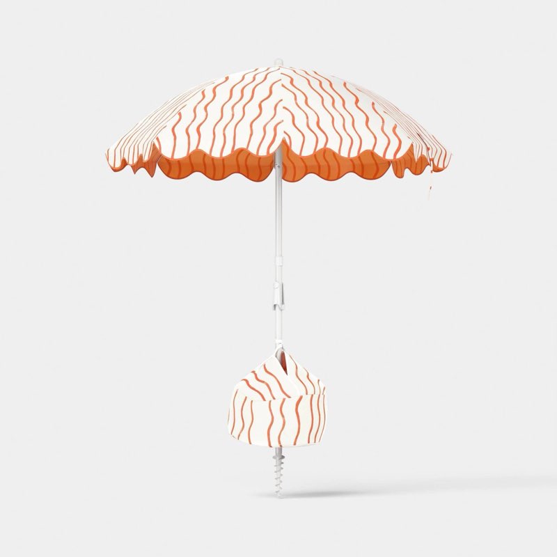 round striped beach umbrella orange - room essentials™