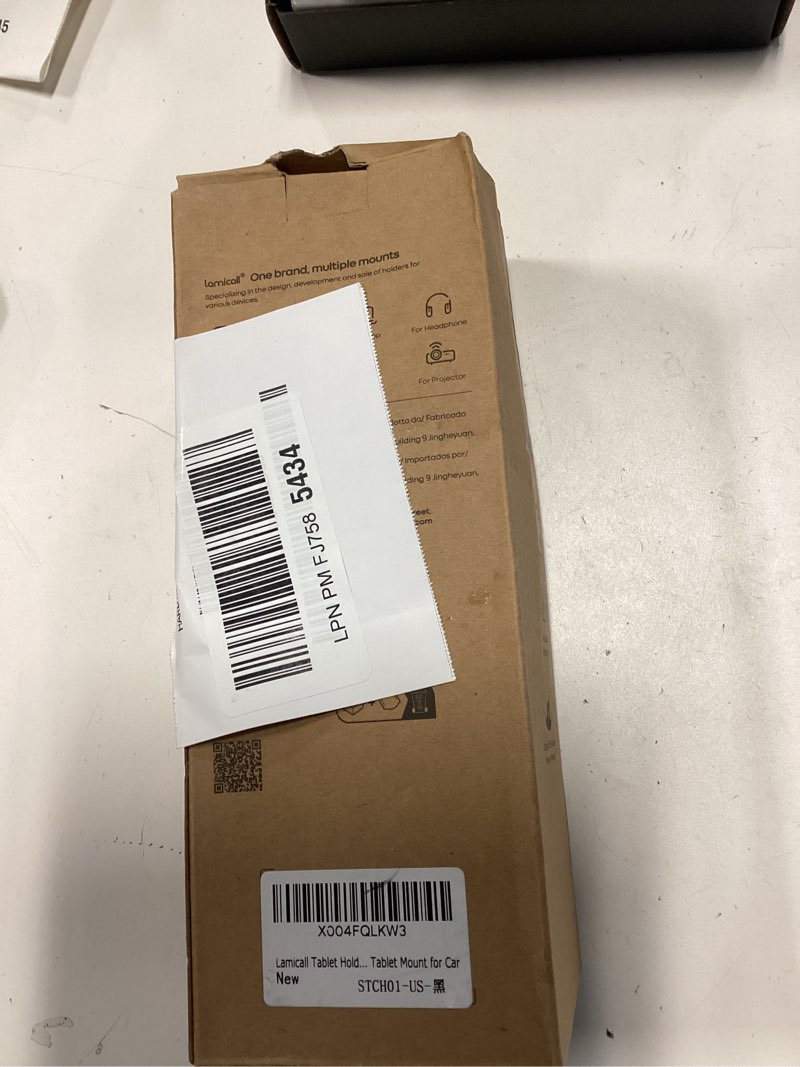 Condition photo showing New/Like New for Lamicall Car Headrest Tablet Holder - [Lockable] [3 in 1 Extension Arm] Upgrade Tablet Mount for Car Backseat, Road Trip Essentials for Kids, for iPad Pro, Air, Mini, Galaxy, Fire HD, 4.7-13" Tablets