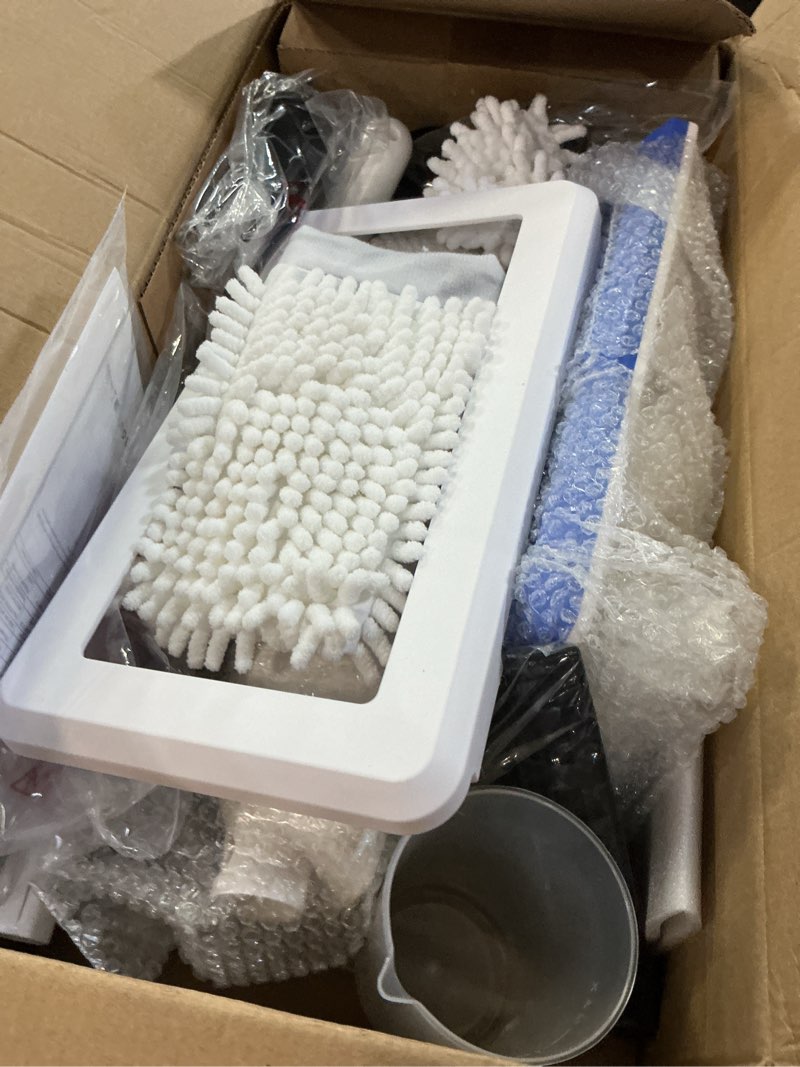 Condition photo showing Good Condition for SENMO Steam Mop, 14-in-1 Detachable Steam Cleaner for Home and Floor, 1300W 228°F Deep Cleaning MultiPurpose Floor Steamer with 14 Attachments for Hardwood Floors, Tile, Grout, Furniture, Carpet, Wall White