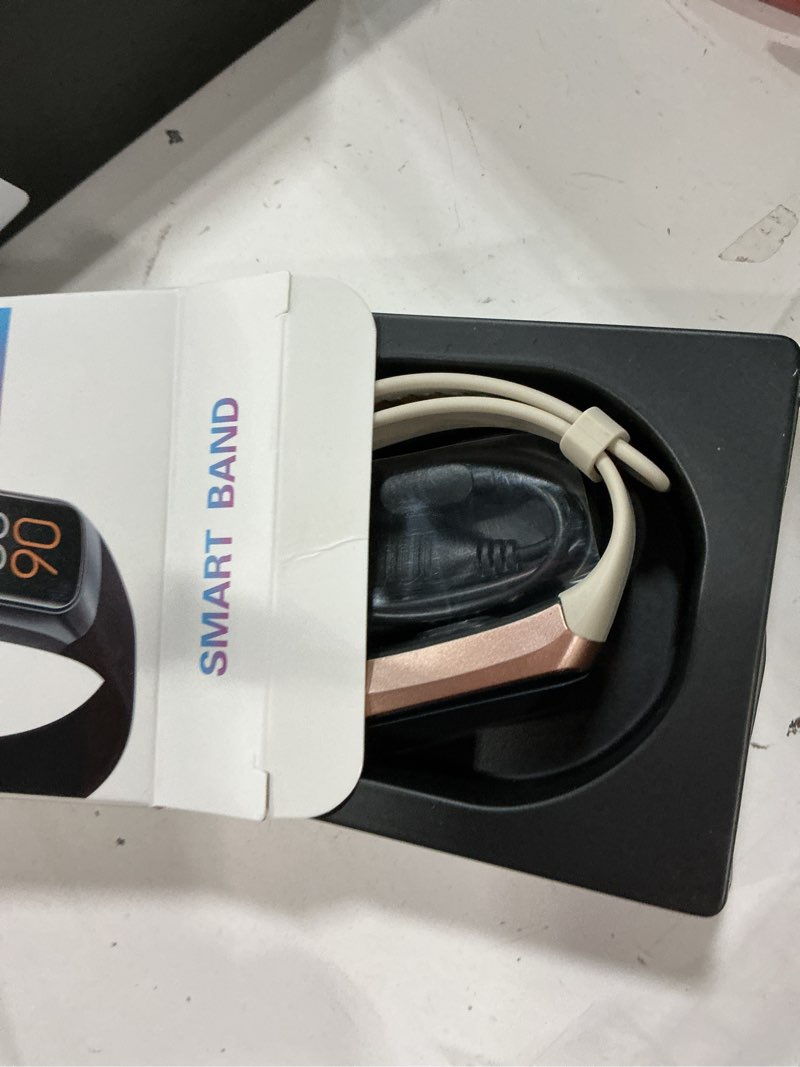 Condition photo showing New/Like New for Fitness Tracker with 24/7 Heart Rate, Blood Oxygen Blood Pressure Sleep Monitor, Activity Trackers 5 ATM Waterproof,Step Calorie Counter Pedometer Health Smart Watch for Women Men Beige