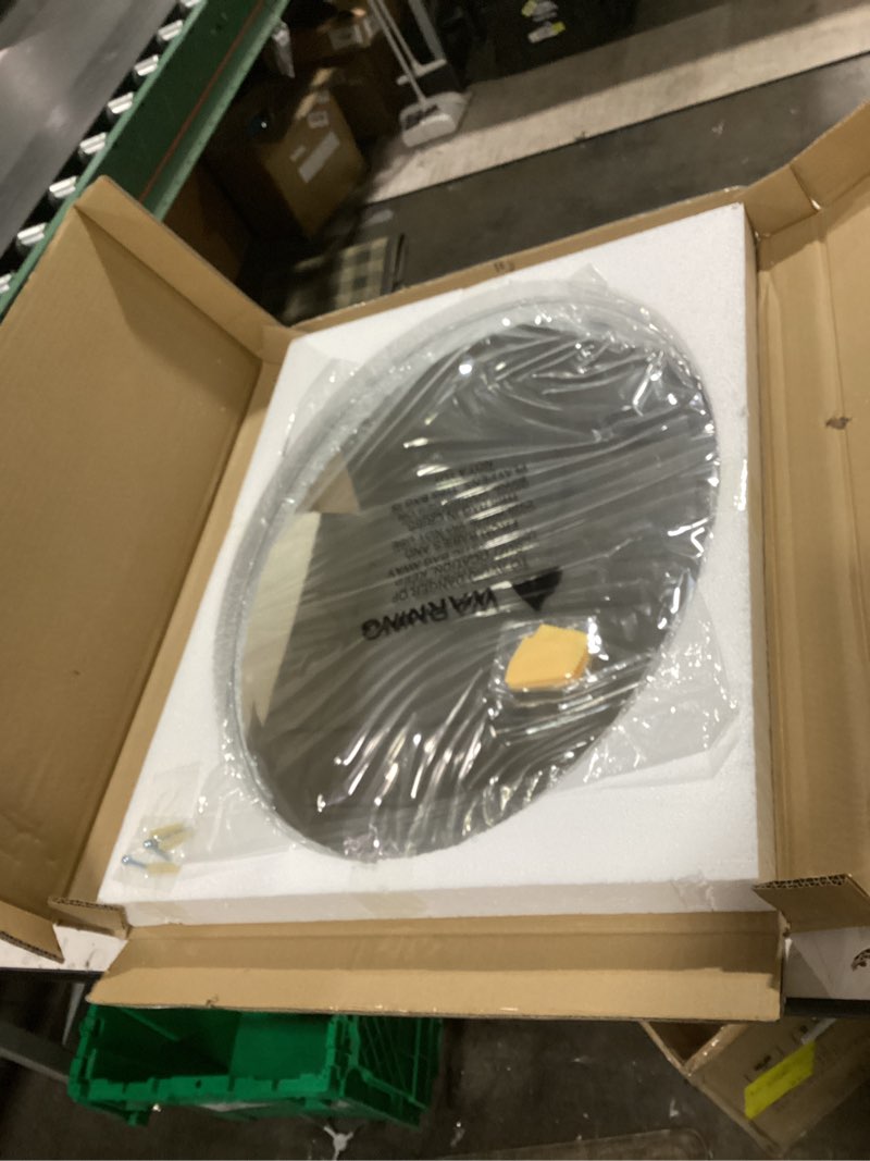 Condition photo showing New/Like New for KOHROS Bathroom Mirrors for Over Sink - Oval Frameless Mirror - Beveled Polished Wall Mirror for Bathroom, Vanity, Bedroom (18" W x 24" H Oval) Oval 18"L x 24"W