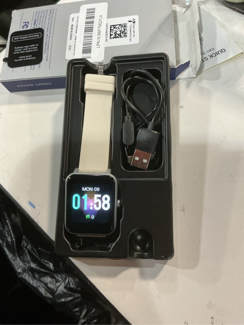 Condition photo showing Good Condition for DAVIKO Smart Watch Senior Friendly No App/Phone Required,Pedometer Waterproof Fitness Tracker Watch with Step Counter Calories/Sleep Tracker for Walking Running for Men Women Blue