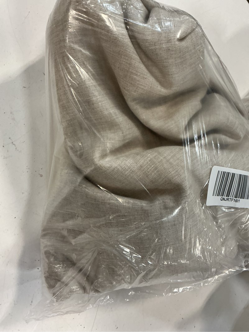 Condition photo showing Good Condition for european linen room darkening curtain - single panel, 48x96, flax