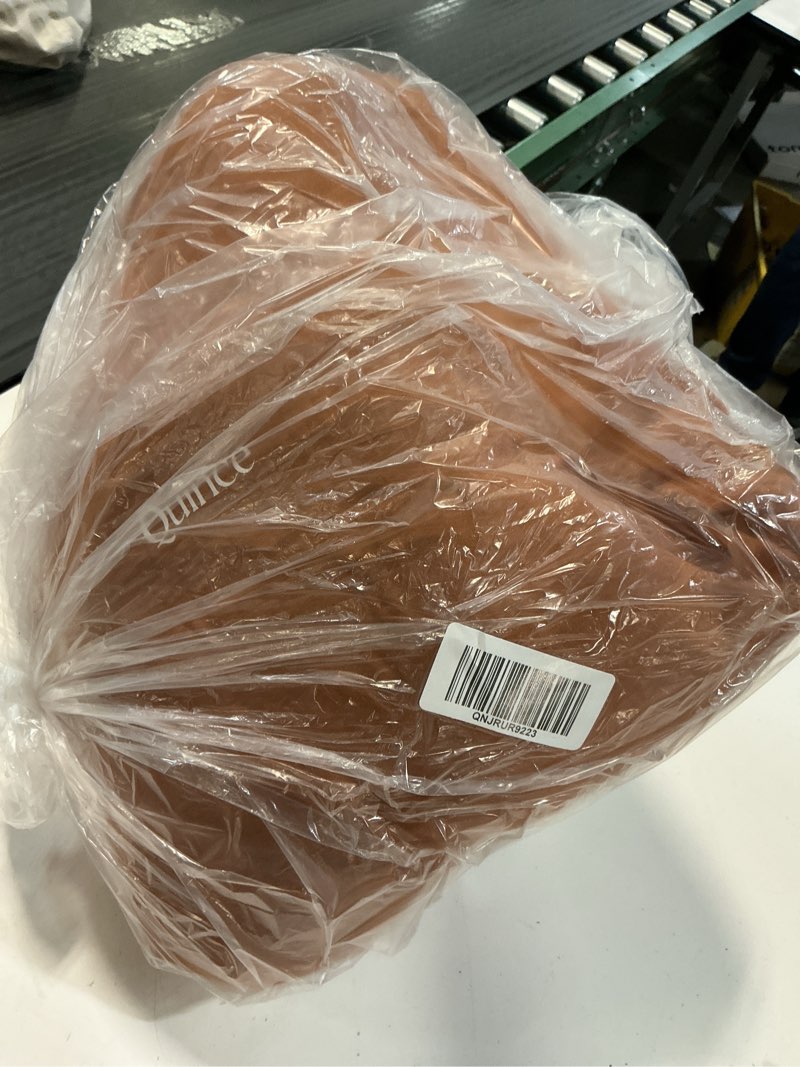 Condition photo showing Good Condition for organic ribbed cotton coverlet set, king/cal king, terracotta
