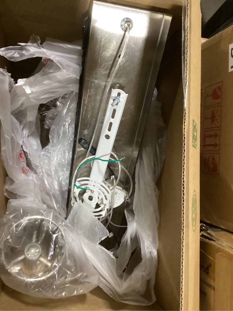 Condition photo showing New/Like New for 3-Lights Rectangle Modern Crystal Pendant Lights for Kitchen Island LED Dimmable Glam Pendant Lighting Chandelier for Dining Room Hallway Corner Lamp Nickel Nickel 3 Lights Rectangular