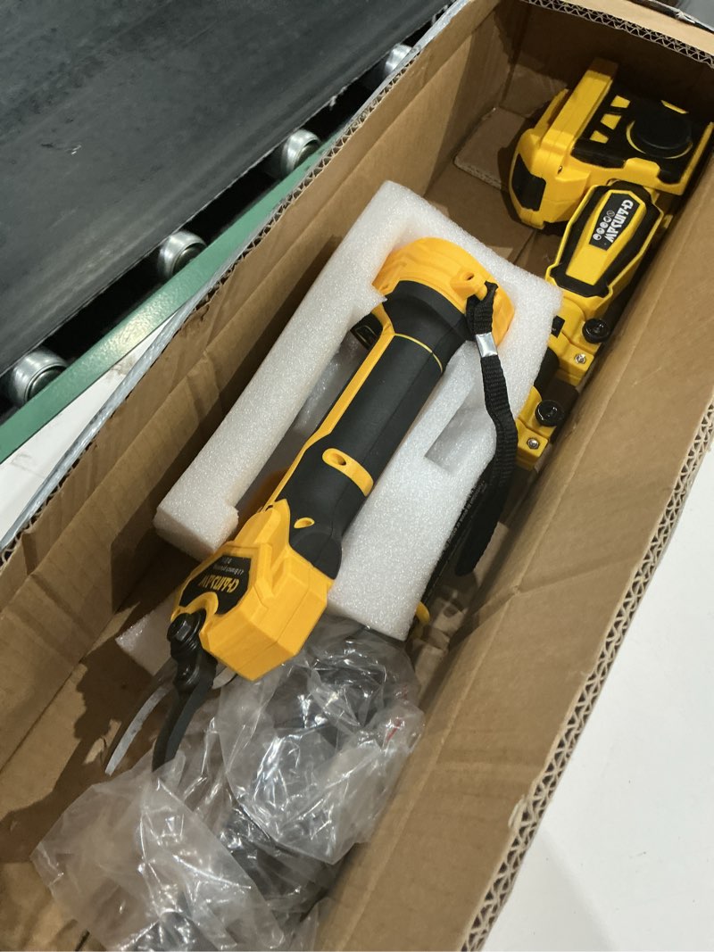 Condition photo showing As Is for 2-in-1 electric pole pruning shears cordless compatibility with dewalt 20v max battery, 1.6\" cutting diameter pruner, 14.8 ft max extension pole saws for tree trimming(no battery) (pruning shears-1)