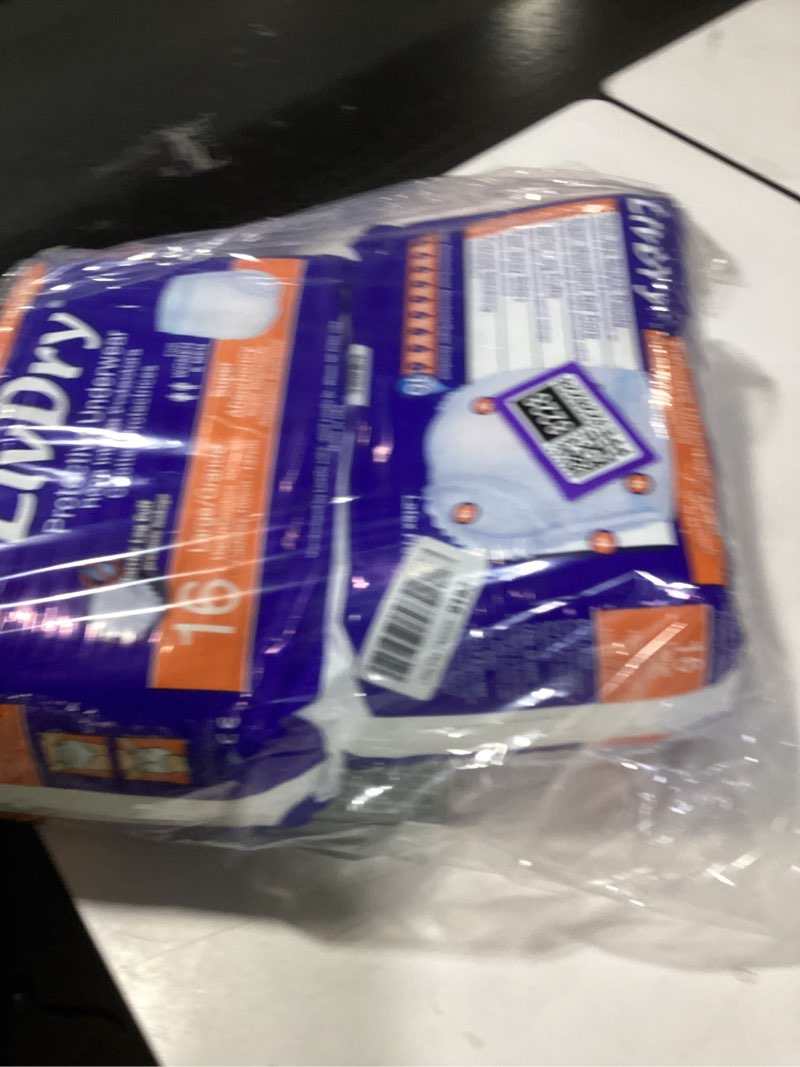 Condition photo showing New/Like New for LivDry Adult Diapers Large Incontinence Underwear, Overnight, Leak Protection, 16-Pack Large (16 Count)