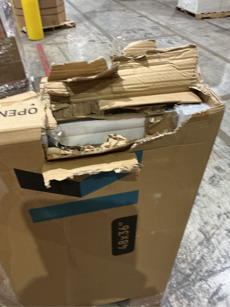 Condition photo showing New/Like New for rolling dry erase board 48 x 36 - large portable magnetic whiteboard with stand - double sided easel style whiteboard with wheels - mobile standing white board for office, classroom & home pearl white 48x36