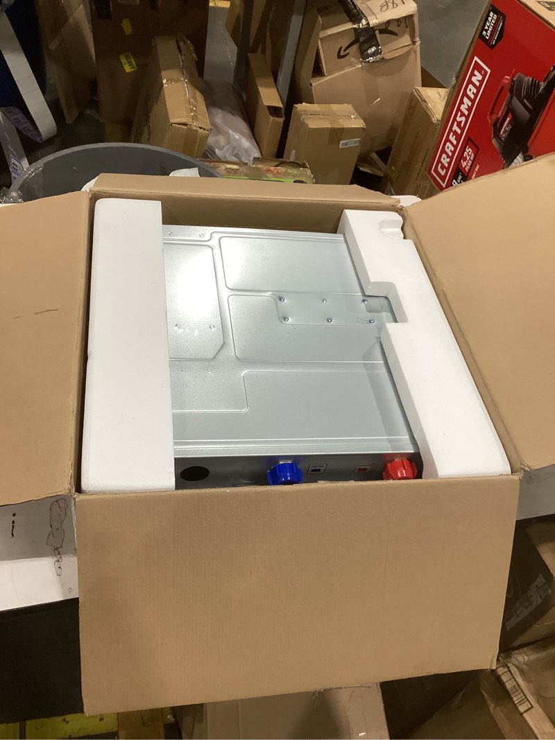 Condition photo showing As Is for rheem rtex-24 24kw 240v electric tankless water heater, gray whole home, 24 kw