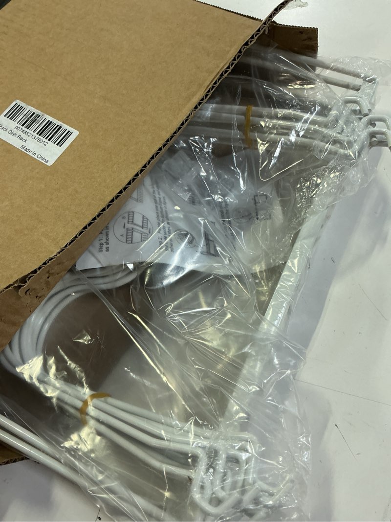 Condition photo showing Good Condition for mimifly expandable pans organiser rack, 10 adjustable compartments, pantry cupboard bakeware lid plate holders, white