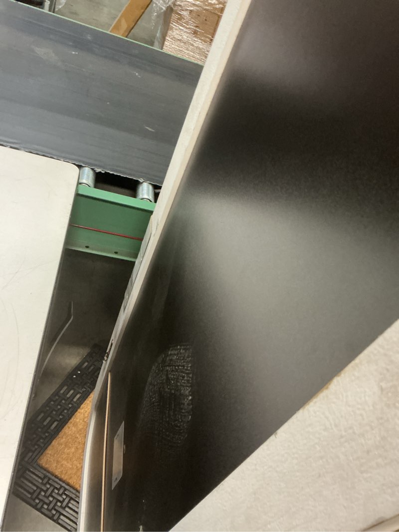 Condition photo showing As Is for 25"x65" textured floor mirror white - threshold™