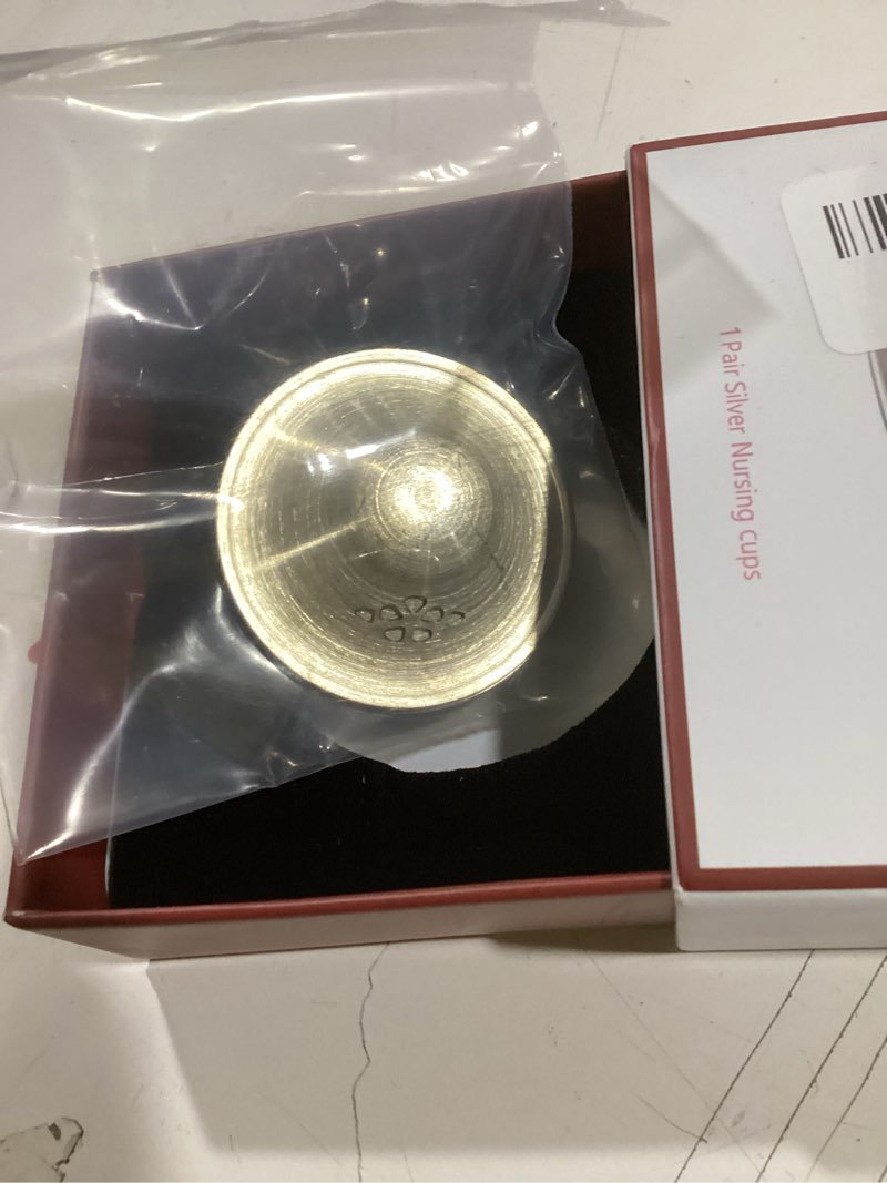 Condition photo showing New/Like New for Silver Nursing Cups,Original Perforated Breathable Design,Silver Nursing Cups,Silver Nipple Covers Breastfeeding,Nipple Shields for Breastfeeding Newborn-2025NEW (Regular)