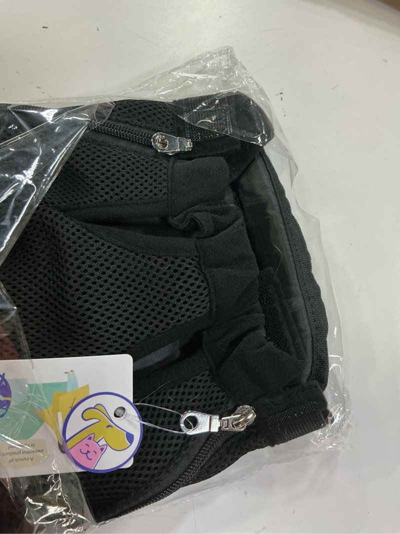 Condition photo showing Good Condition for pawaboo pet carrier backpack, adjustable pet front cat dog carrier backpack travel bag, legs out, easy-fit for traveling hiking camping for small medium dogs cats puppies 5-8lbs, medium, black a-black medium (pack of 1)