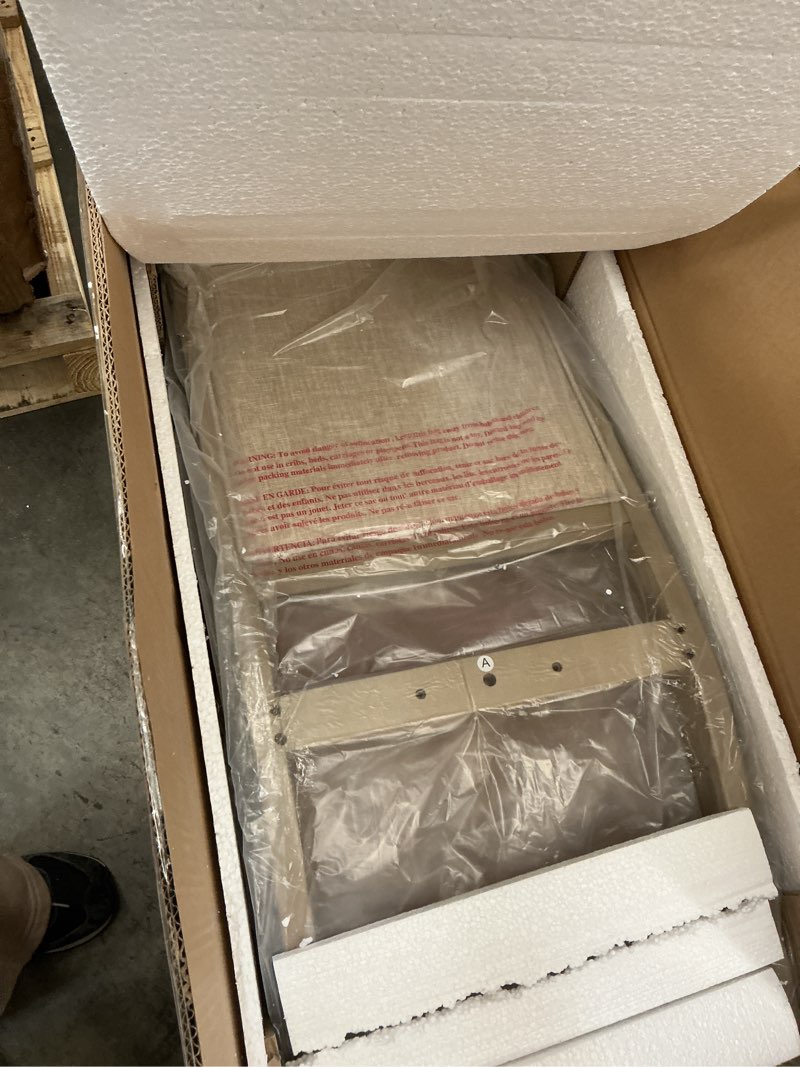 Condition photo showing As Is for COLAMY Wood Dining Chairs Set of 6, Mid Century Modern Upholstered Kitchen Chairs,19 Inch Fabric Dining Chair with Back for Kitchen Dining Room,Grey Set of 6 Grey (Set of 2 chairs)