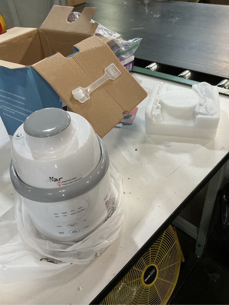 Condition photo showing New/Like New for bear nutriease allstage stainless steel baby food maker steamer and blender, truly onestep baby food processor puree maker grinder mills, auto cooking&grinding for healthy homemade baby food, bpa-free