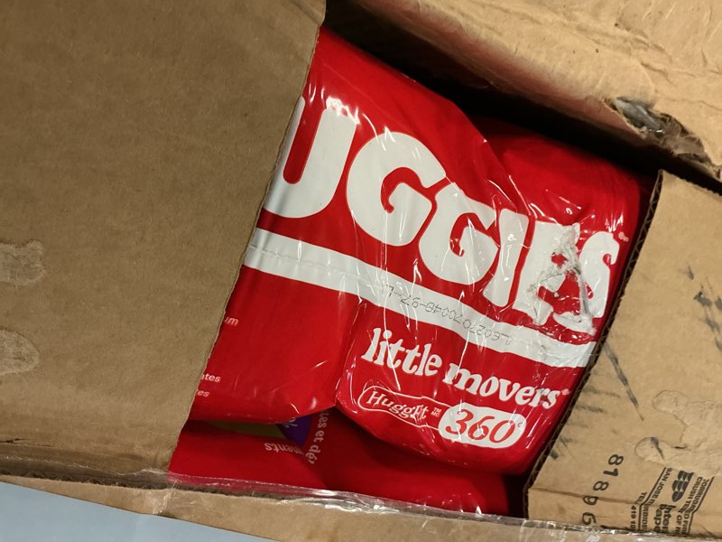 Condition photo showing Good Condition for huggies little movers huggfit 360 pull on diapers - size 6 - 104ct