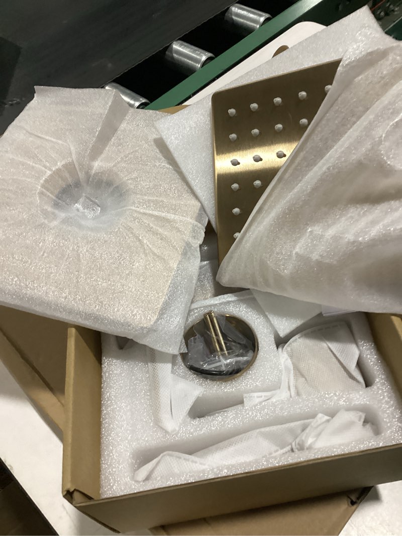 Condition photo showing New/Like New for replacement for delta 13/14 series shower trim kit, compatible with delta r10000 tub shower faucet set, brushed gold shower head and handle set,champagne bronze (cartridge and valve not included) champagne bronze with tub spout