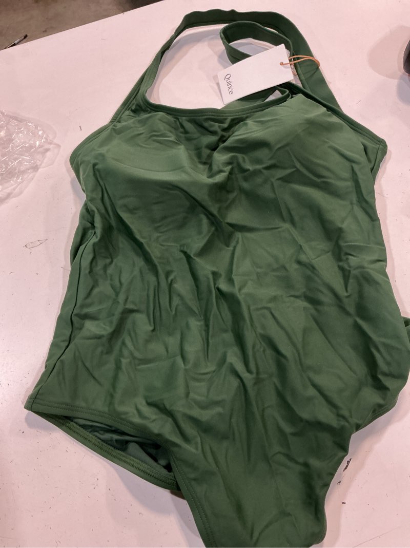 Condition photo showing Good Condition for italian cross-back one-piece swimsuit, l, palm