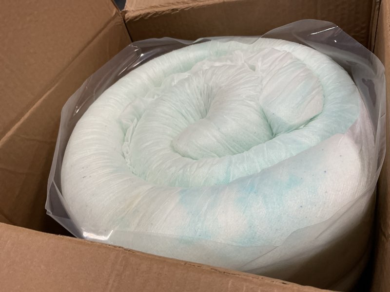 Condition photo showing New/Like New for Linenspa 4 Inch Gel Swirl Memory Foam Mattress Topper – Cooling Gel Infused – Pressure Relieving Bed Topper - Mattress Pad – CertiPUR Certified - Full Size Full 4 Inch Swirl Gel