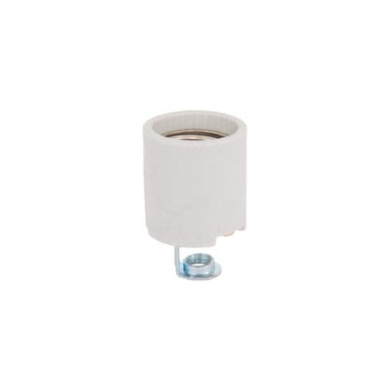 Project Source 660 -Watt Porcelain Keyless Lamp Socket , White Item #6010923 | Model