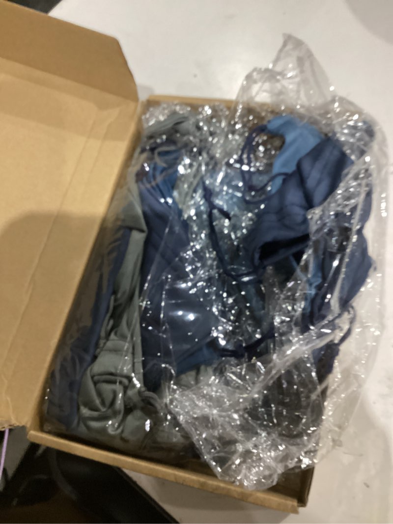 Condition photo showing Good Condition for hillban 20 pcs satin game toy bags with drawstring silk toy organizer lightweight gift pouch multipurpose foldable stuff sack travel bags for women men, 3 sizes(m,l,xl,gray blue) m,l,xl gray blue