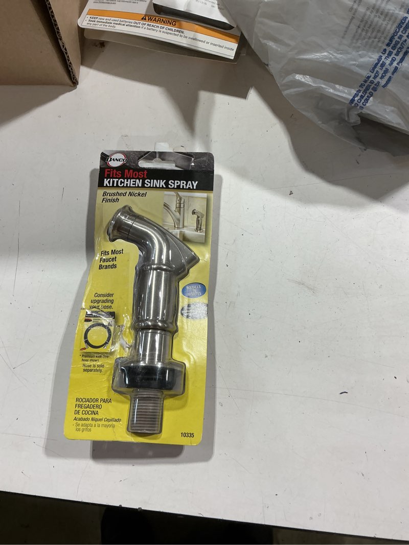Condition photo showing Good Condition for danco brushed nickel faucet side spray head